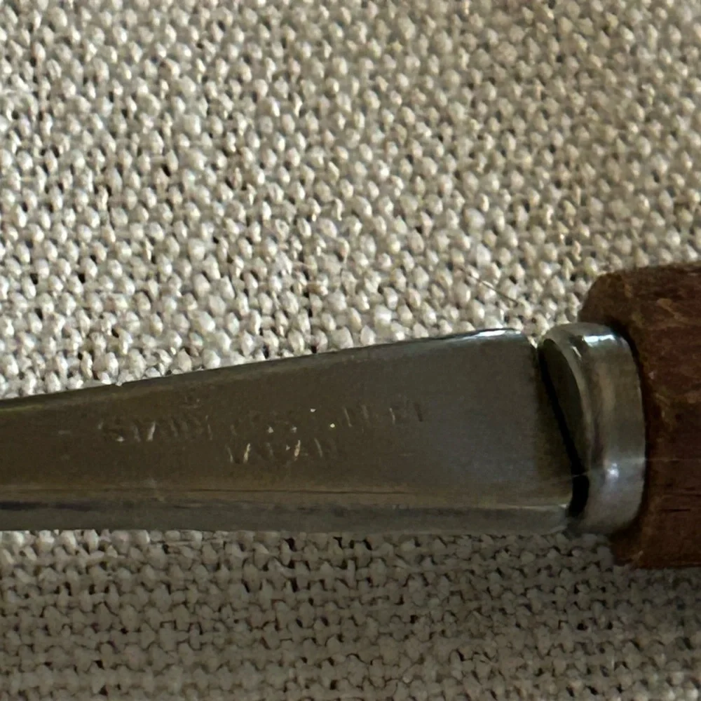 Vintage Stainless Steel Cheese Slicer With Wood Handle Japan kitchen Utensil